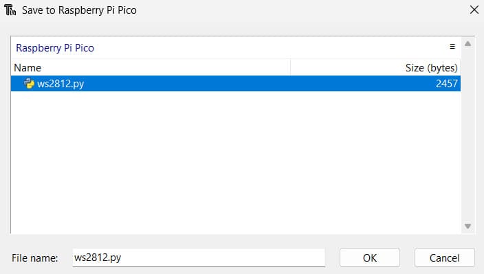 Filename Confirmation